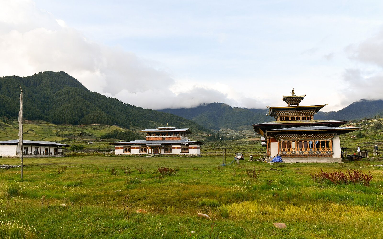 Phobjikha Valley Bhutan mountain landscape