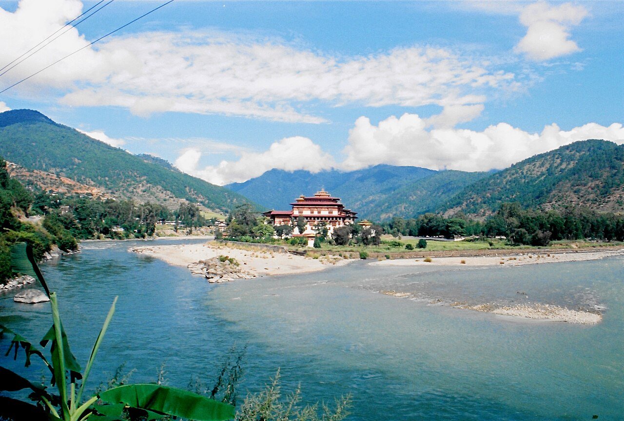 Paro Bhutan valley and Himalayan landscape