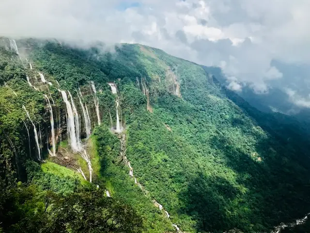 Sohra Cherrapunji Meghalaya waterfalls